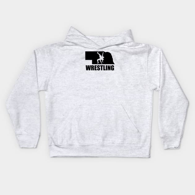 Nebraska Wrestling Kids Hoodie by Ruiz Combat Grappling